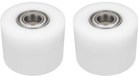 ECSiNG 2 Piezas de Rodillos para Transpaleta de Nailon de Poliamida de 80 X 60 Compatible con Ruedas de Transpaleta con Rodamientos de Carretilla Elevadora Ruedas de 400 kg (orificio de Eje de 20mm)