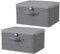 Rppiup 2PCS Storage Box with Combination Lock, Lockable Storage Box, Foldable Organiser Box, Fabric Storage Boxes with Lid for Bedding, Clothes, Toys, Medicines (30x20x14cm)