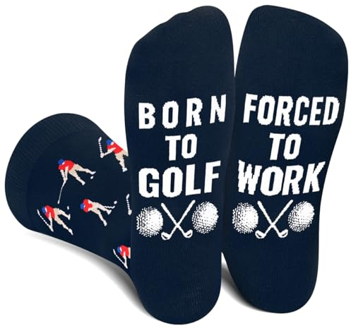 Calcetines Golf Hombre Divertidos, Regalo Original para Golfistas y Papá