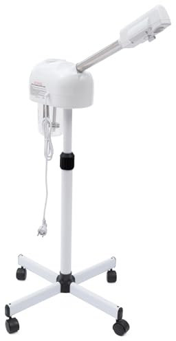 Gesichtssauna Aqua Facial GeräT Gesichtsdampfer Face Steamer Facial Steamer Gesicht DampfgeräT 360° Drehbaren DüSe Lcd-Bildschirm für Salon Und Zuhause Mitesser Entfernen Hautalterung Reduzieren