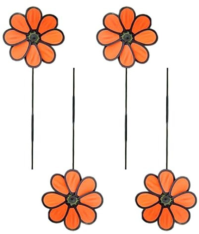Confezione da 4 mulini a vento ruote decorazioni da giardino rotanti ornamenti deterrenti esterni decorazioni giardino Windmillls