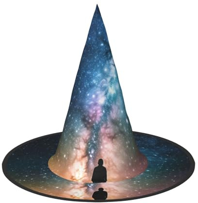Lot de 3 chapeaux de sorcière d'Halloween pour homme et femme - Chapeau de sorcière flottant pour homme et femme - Accessoires de costume d'Halloween pour porche, cour, décoration intérieure et