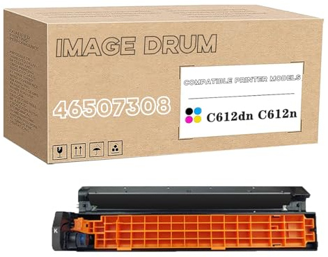 Tamburo Compatibile Per OKI 46507308 46507307 46507306 46507305 Tamburo Immagine, Grande Capacità Di Lavoro Per C612 C612dn C612n Black