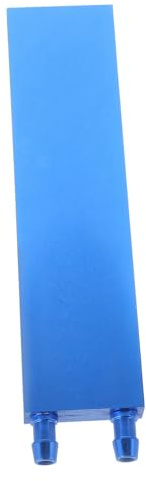 ROMISBABA Aluminum CPU Water Cooling Block Blue Side Outlet Efficient GPU Heat Sink System Compatible with Various Cpus Easy Installation High-temperature Resistant Cooler