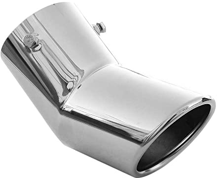 Embout D'echappement De Voiture En Acier Inox 70mm Chrome Universel