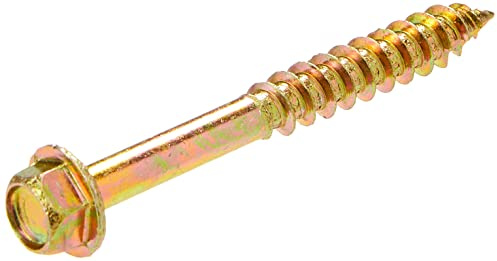 TIMCO Avanzata Vite Coach | Testa a flangia esagonale | Punto di taglio | Giallo | 8.0 x 70 | Scatola da 50 (870SCSY)