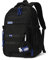 Amythe Schulrucksack Mädchen Teenager, Wasserdicht Daypack, Leichter Schulranzen Mädchen Jungen mit Großem Fassungsvermögen Modisch Rucksack für Schule oder Reisen - Schwarz