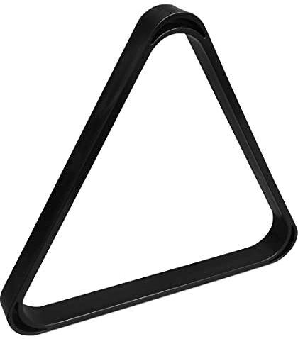 OKKO Billiard Russian Pyramid Table Deluxe Heavy-Duty Plastic Triangle Rack Black for 68 mm Pyramid Balls