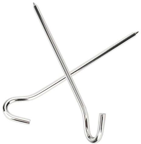 10 Stück Aluminium-Hering, Metallpfähle, Spikes, Camping-Zelt, Camping-Überdachung, Zelt, Poolleiter, Matte, Zelthering, Camping-Hering, Zelt für Camping, robuster Zelt-Markisen-Hering, Camping-Vorz