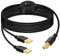 GELRHONR 4.5M Drucker Kabel Splitter, USB B zu USB A Drucker Kabel, USB-B Stecker zu Dual USB2,0 Stecker Y Kabel 1 in 2 Out Drucker Kabel Switcher 2 Computer Share Tastatur Maus Scanner