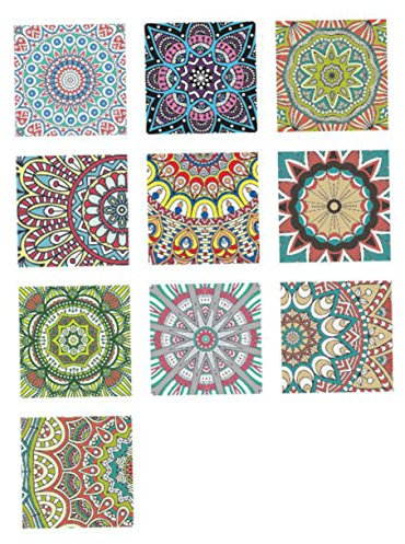 DOITOOL 10piezas Pegatinas Autoadhesivas Estilo Árabe Resistentes Al Agua y Aceite Decoración Retro Para Paredes De Cocina y Baño Vinilo Decorativo Removible Para Azulejos