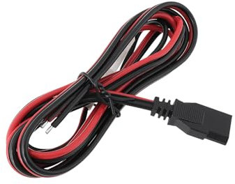 Create idea 1pc 3 Broches 2 Fils Cordon Alimentation Fusible Prise Radio Fusible Câble Alimentation Remplacement CB Prise Alimentation Fusible Cordon Alimentation 16AWG (1,5 M)