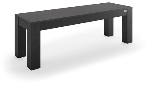 Mobili Fiver, Rachele Extendable Bench 140(192,5) x45 cm, Black