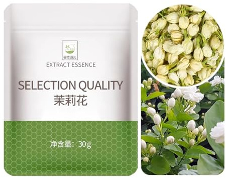 Dried Jasmine Flowers 20g – Edible for Cake Decorating, Tea, Dessert Topping – Ideal for Resin Jewelry, Soap Making, Bath Bombs & Candle Craft – Food Grade
