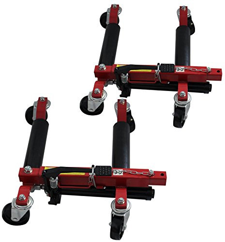 Wagenheber Rangierheber Rangierhilfe PKW Auto Rangierwagenheber Rangierroller TrutzHolm® (2 Stück)