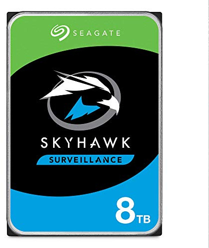 Seagate SkyHawk, 8TB, Unidad de disco duro interna de vigilancia, HDD, 3,5 in, SATA