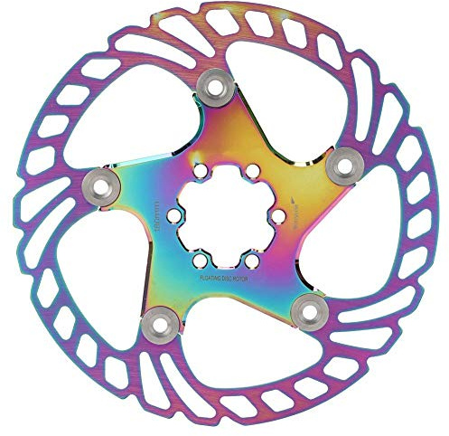 V GEBY Mountainbike Bremsscheibe, Mountainbike Bunt 6 Loch Scheibenbremse Rotor 140/160 /180/203 mm Scheibenbremse Rotor Fahrrad Bremsscheibe Ersatz (180mm)