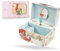 Disney Stitch Schmuckkästchen Mädchen, Musikbox für Ringe Ohrringe Halskette mit Mini Spiegel, Geschenke für Kinder und Teens (Rosa Arielle)