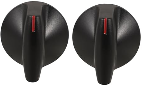 Artibetter Manopole per Fornelli Gas Ricambi per Fornelli a Gas 2 Pezzi in Plastica Rotonde Design Semplice e Sicuro al Tocco per Cucina e Piano Cottura