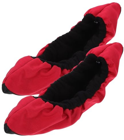 WHAMVOX 1paar Skate Schutzhüllen Schützen Sie Ihre Kufen Vor Abnutzung Für Eiskunstlauf Und Hockey Rote Abdeckung Für Erwachsene