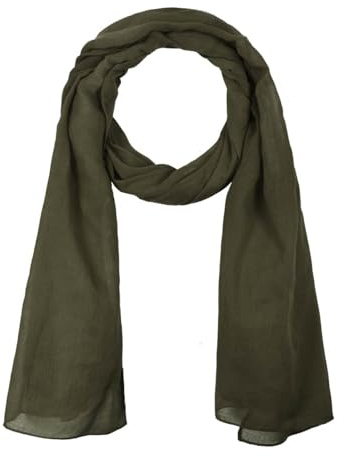 Allée du Foulard - Bufanda de algodón 100%, 180 x 50 cm, pañuelo para el pelo para mujer y hombre, estola para boda, más de 50 colores únicos y chic, cheche versátil y de alta calidad, Caqui., Normale