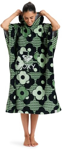 Roxy Poncho de Plage Stay Magical Printed Unisexe Noir One Size
