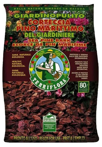 La zappa Corteccia di pino marittimo 70 lt pacciamante biologico riserva d'acqua protegge il terreno dalle erbe infestanti