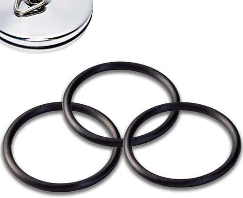 3 Pcs 38mm Bath Plug Seal O-Rings Seal Rubber Replacement O-Ring Gaskets for Pop-Up Basin Drain Bath Plug Rubber Bathroom Basin Universal Spare Seals Sink Strainer Washers