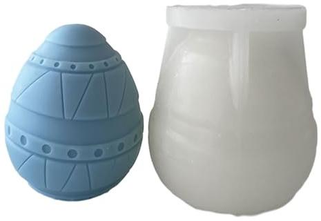 Huevos de Pascua Forma de Vela Huevos Para Hacer Jabón Escritorio Adorno Bolsa de Regalo Rellenos Artesanía Silicona
