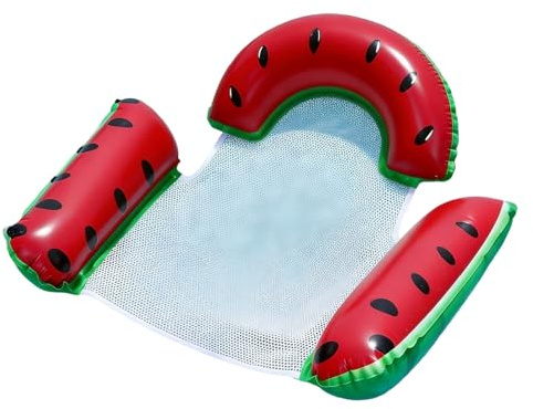 Uppblåsbar flotte - PVC-hopfällbar Fruktdesign Vattenmadrass | Pooltillbehör för Simning och Solbad - för Sjö Solbad Trädgård Bakgård Fest Utomhus