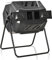 Outsunny Compostador Giratorio de 160L Contenedor de Compostaje de Jardín de Doble Cámara Compostadora con Aberturas de Ventilación y Patas de Acero 71x65x96 cm Negro