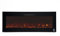 Chimenea Eléctrica 2000 W Kekai Oregon 127x16x48 cm con Simulación de Fuego para Pared Negra