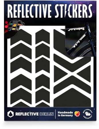 Reflective Berlin Shapes Reflexaufkleber Chev Black Einheitsgröße