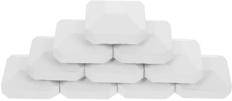 DECHOUS Replacement Cordierite Briquettes for Gas Grill and Fireplace 10pcs 2x2 Inch Bbq Grill Briquettes Suitable for Turbo