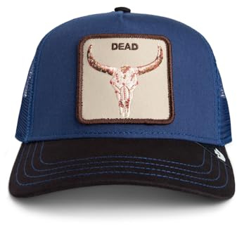 Goorin Bros. Berretto Trucker Two Tone Skull Galactic Cola Blu Scuro Marrone Taglia Unica