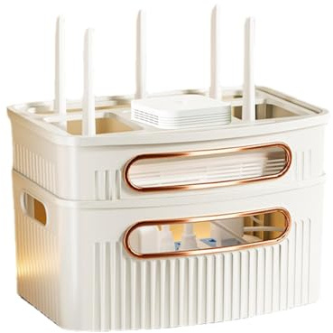 WiFi-routerförvaringslåda | Skydd för kabelrouter | Vattentät WiFi-modemhylla, förvaringslåda för uttagskablar