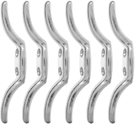 TOPPERFUN 6 Piezas Ganchos Metálicos para Persianas Cuerda, Abrazaderas de Seguridad para Cordón de Cortinas, Accesorios para Enrollador de Persianas, Soporte Resistente para Ventanas