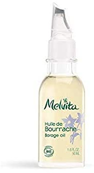 Melvita - Borretschöl - Schönheitsöle - Reich an Omega 3 und 6 - Gesichtspflege für trockene und reife Haut - Glasflasche mit präzisem Applikator - 50 ml