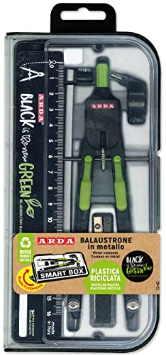 Compasso Balaustrone ARDA - Compasso Scuola Media E Compasso Scuola Superiore Con Rotella. Compasso Professionale In Plastica Riciclata.