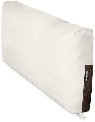 HAPPERS Cojines para Palets 120x45 Crudo – Naylim Mate – Relleno Foam-EPS-Plus – Antimanchas, Transpirables, Desenfundables y Lavables – Sistema AquOut de Secado Rápido