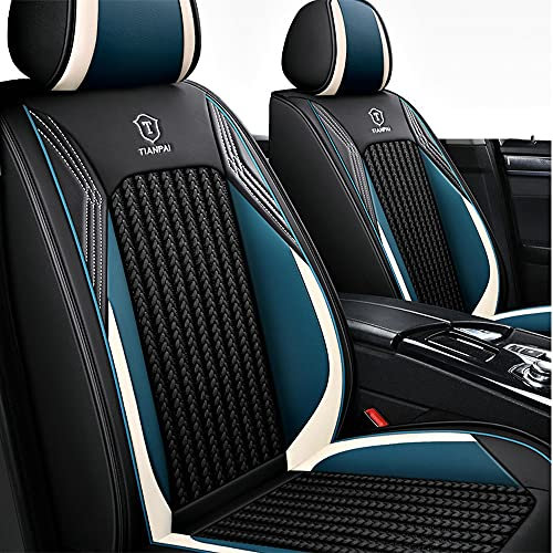 maipula Allwetter-Autositzbezug Für Renault Clio 2006-2013 5 Sitze ,Kunstleder Autositzbezüge Full Set,blau