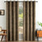 EMEMA Samtvorhänge Vorhang Blickdicht Vorhänge mit Ösen Gardinen Deko Ösenvorhang Dekoschal Dekogardinen für Schlafzimmer Wohnzimmer 2er Set 140 x 225 cm(B x H) Dunkelbraun