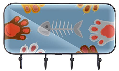 Gatti che giocano forbici di carta roccia modello ganci adesivi personalizzati ganci asciugamani ganci da parete per cucina bagno