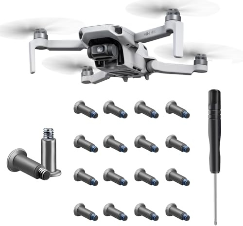 Propeller Screw Pack Kit with Screwdriver for DJI Mini 4K / Mini 2 / SE Accessory Screws Bag, Propellers Repair Parts Replacement Spare Parts (16pack)