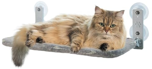 Kattfönsterhängmatta Kattunge Vilostol Interaktiva Leksaker Sugkoppar