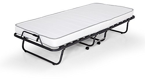 Gästebett Celine klappbar 80x200 cm mit stabilem Metall-Rahmen Klappbett Faltbett bis 100 kg incl. Matratze + Hülle, 80 x 200 cm