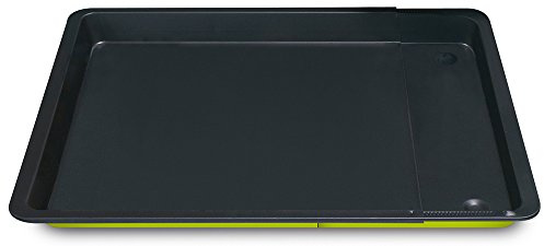 Guardini Smart Colors Extendable Rectangular Baking Tray, Steel, Green
