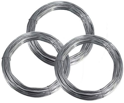 375 m fil de tension de 3,0 mm pour clôture de protection contre la faune sauvage, clôture forestière, clôture de pâturage, grillage noué