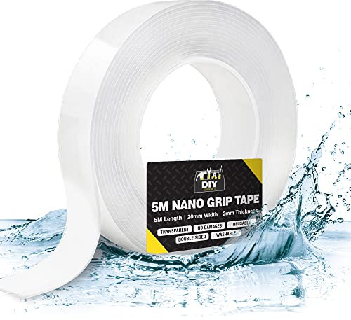 SOL 5M Nano Tape Crafts – Double-Sided Adhesive Tape – 5m x 20mm x 2mm – Strong, Waterproof, Heavy-Duty Mounting Tape for Home, Office, DIY, Wall Fixing & Furniture, Sumu Tape