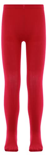 Zaldita Mädchen Strumpfhose Stretch Ballettstrumpfhose Fuß Feinstrumpfhose Tanzstrumpfhose Sport Aerobic Yoga Pilate Rot 92-98